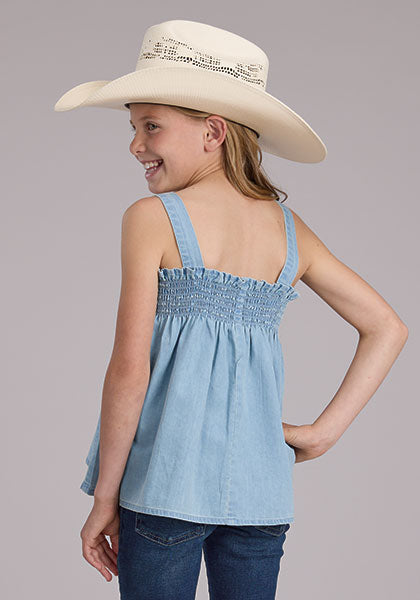 Babydoll Denim Tank