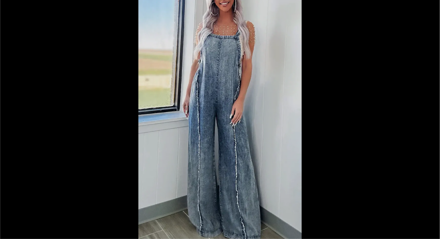 Wide leg jumpsuit