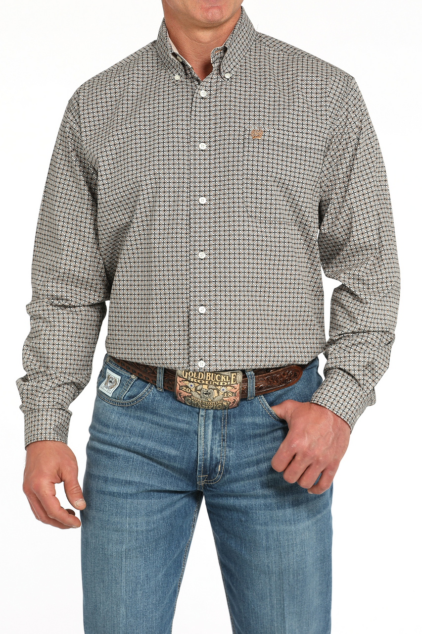 Brown Geo Print
