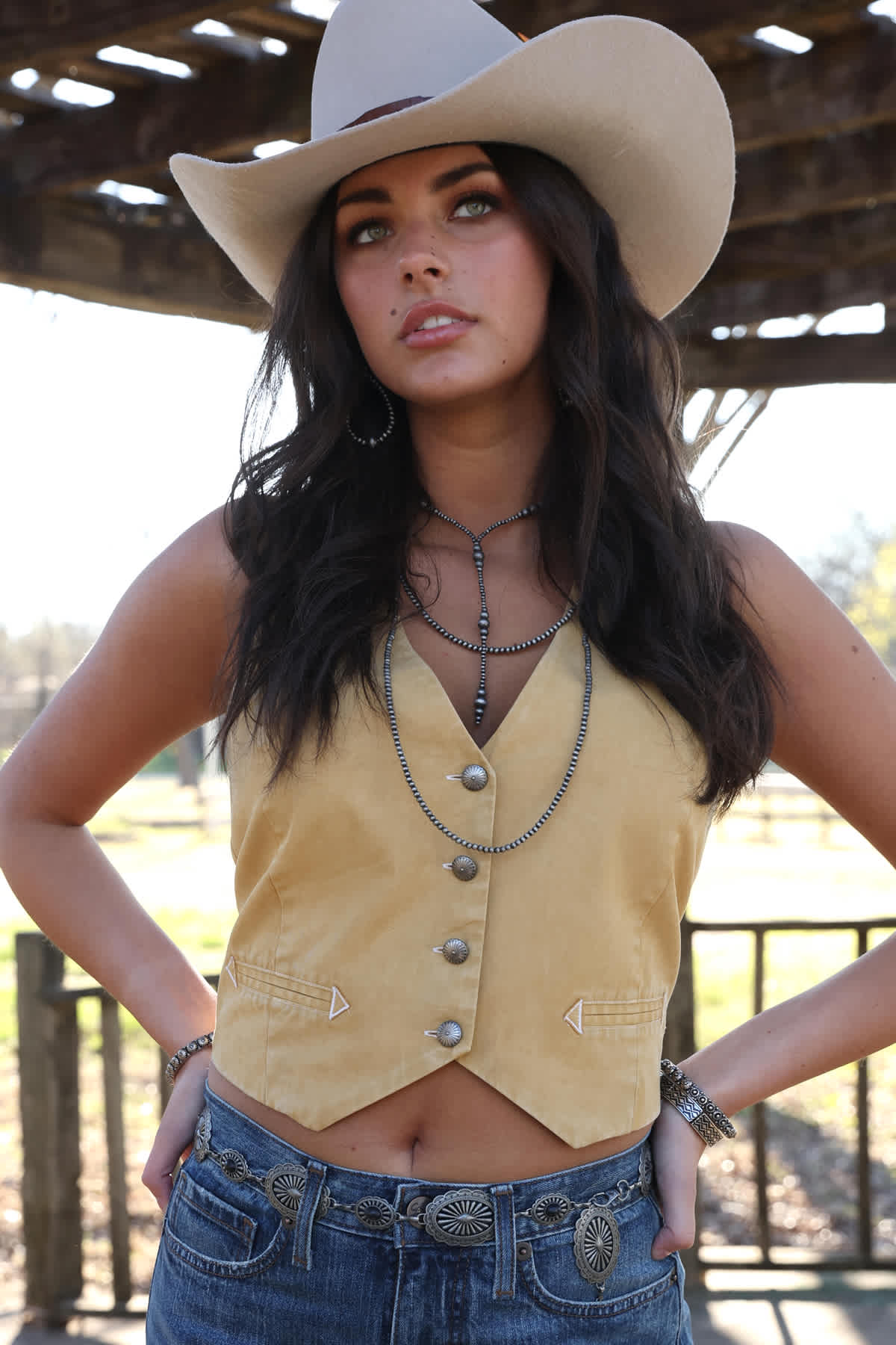 CRUEL GIRL VINTAGE STYLE VEST