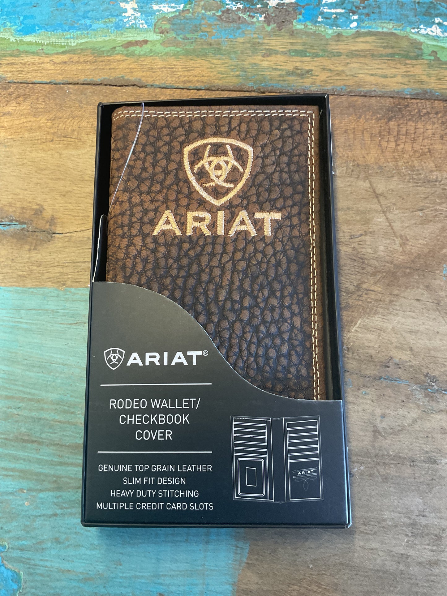 Ariat elephant checkbook