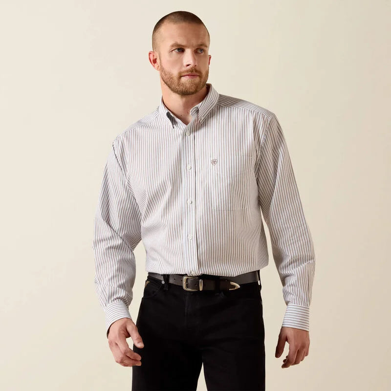 Men's WF Cory L/S White Stripe