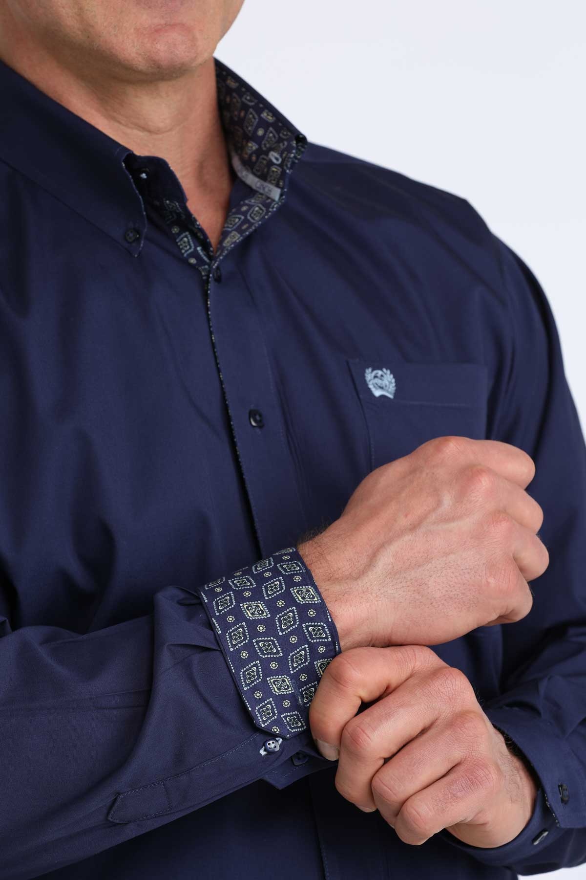 Mens Solid Navy