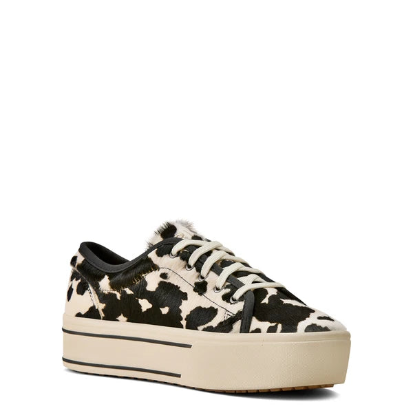 Skylar - Black/White Cow Print