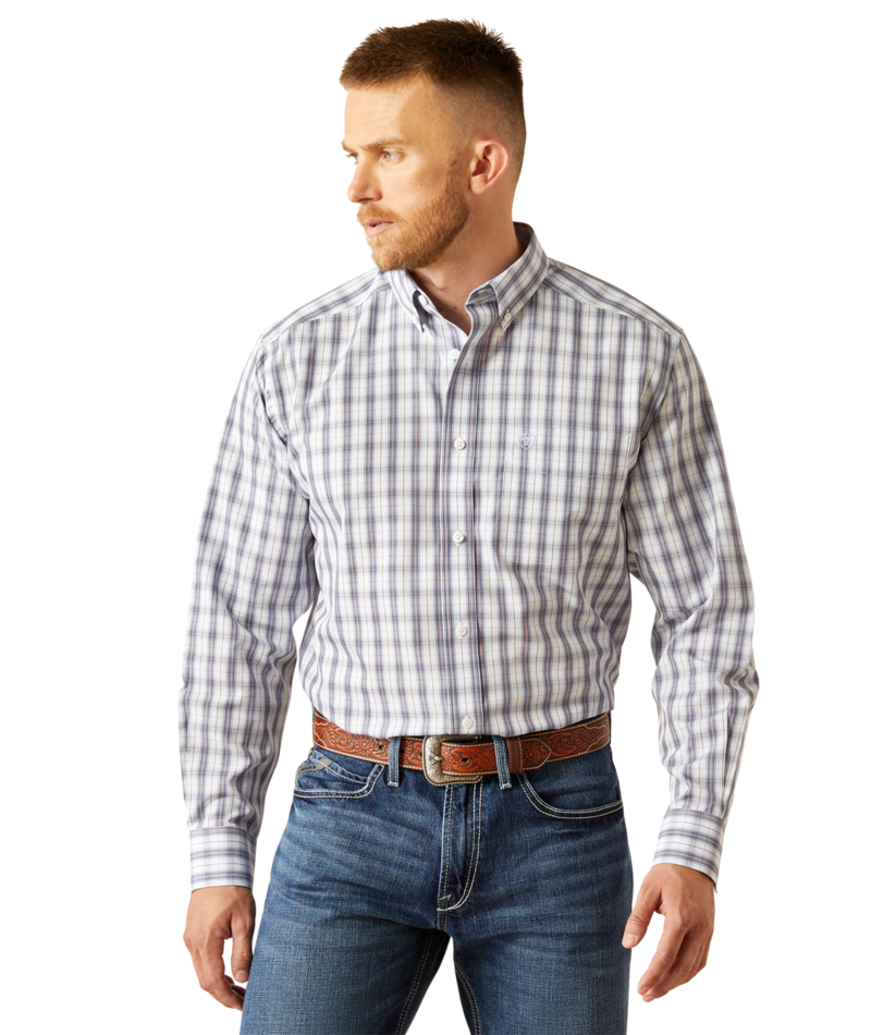 Wrinkle Free Dalton Dk Blue