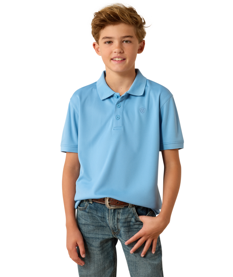 Boys Tek Polo Blue