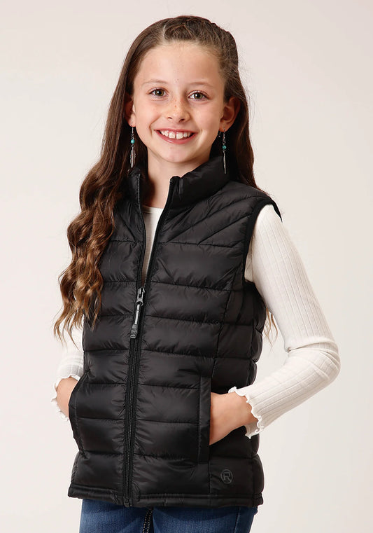 Girls black vest