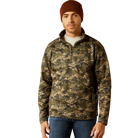 Camo 1/4 zip