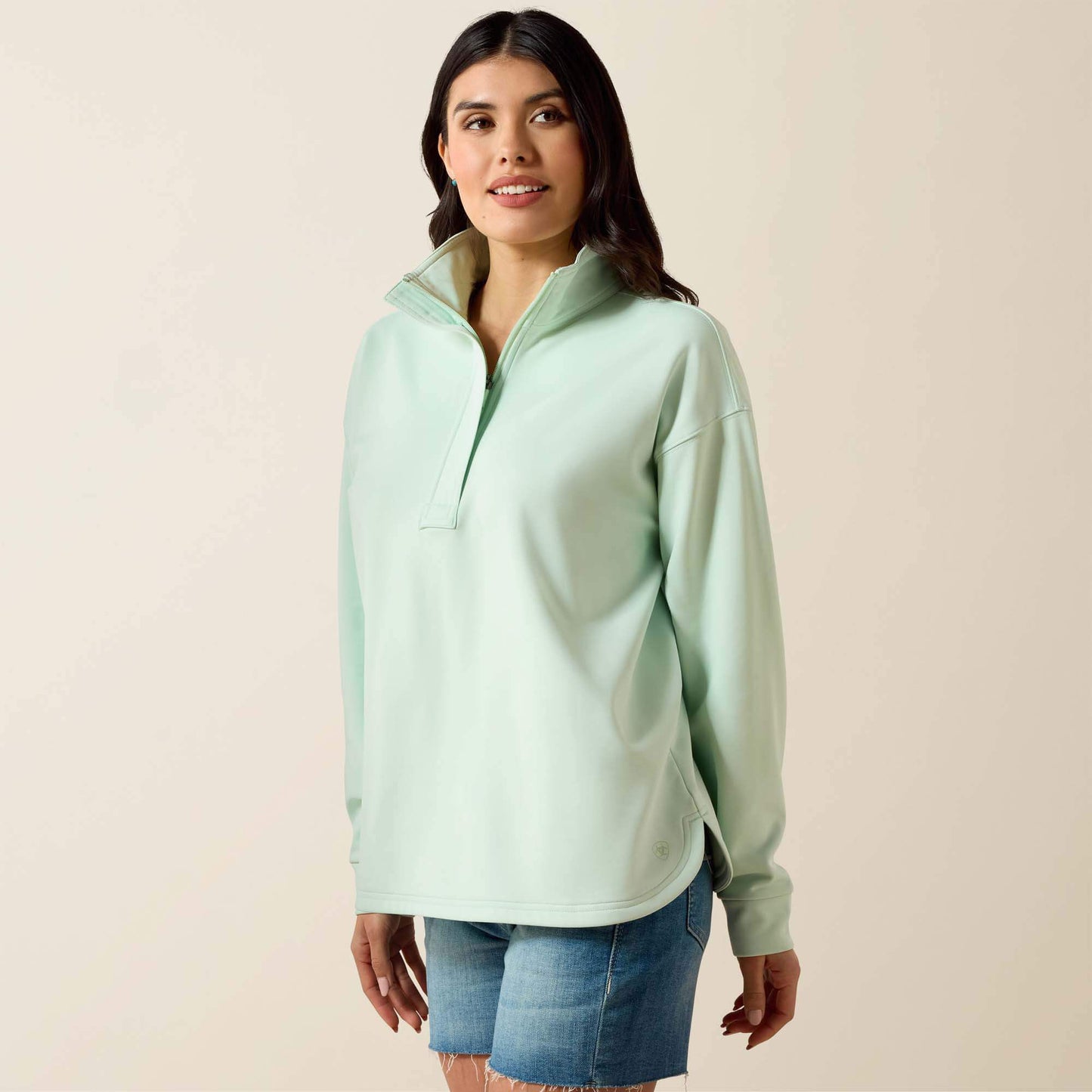 BREEZE LOGO 1/2 ZP SWTSHRT