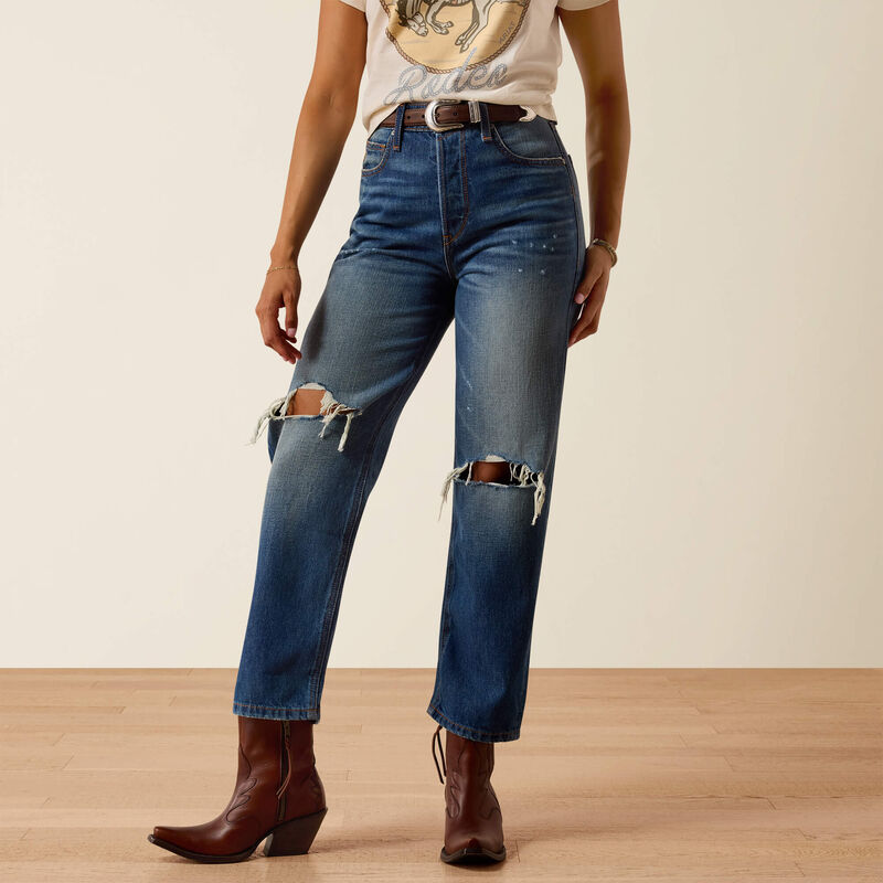 Ultra High Rise Relaxed Tomboy Straight Leg Jeans