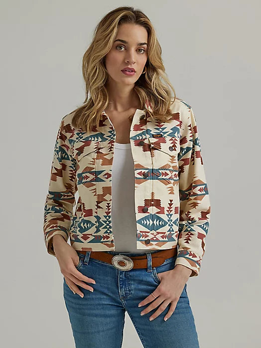 Aztec Crop Shacket