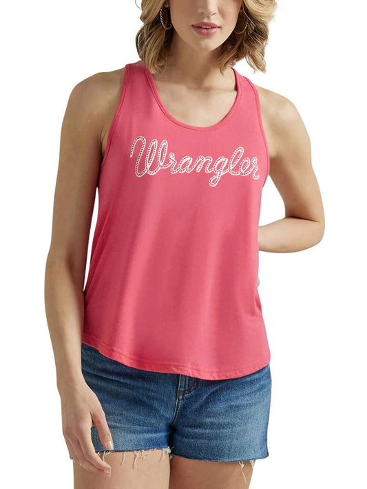 Pink Wrangler Racerback