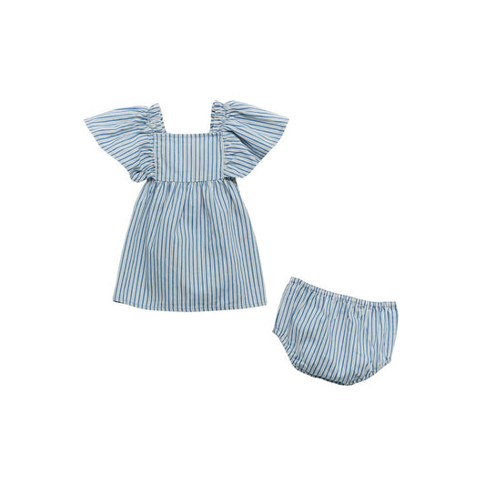 Baby  Denim Stripe Dress