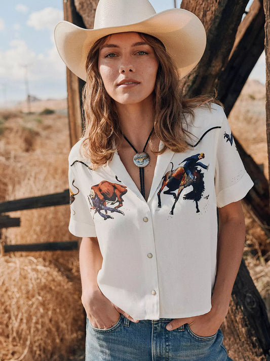 Lainey Wilson x Wrangler Camp Shirt