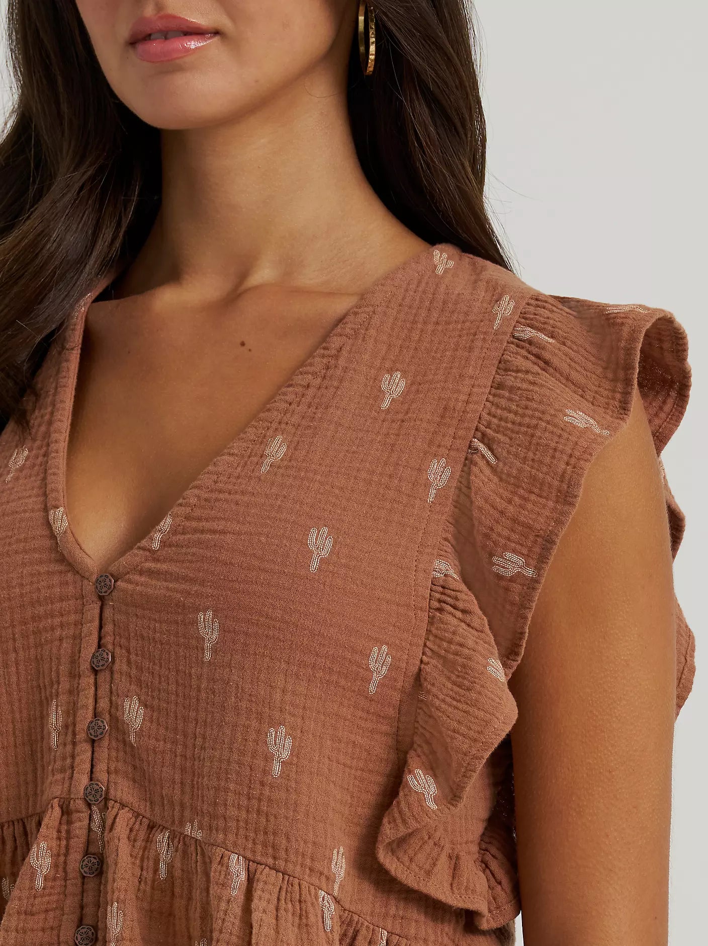 Vintage Flutter Sleeve Blouse
