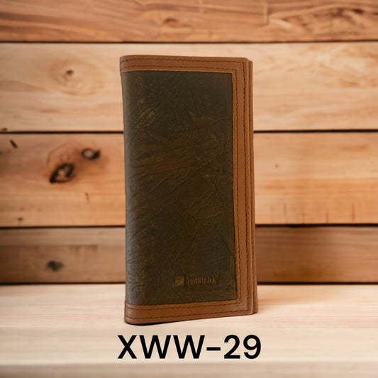 Twisted x Rodeo, Black leather with brick wash