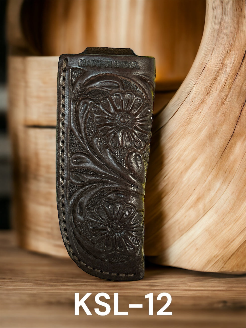 Black Floral Knife Sheath