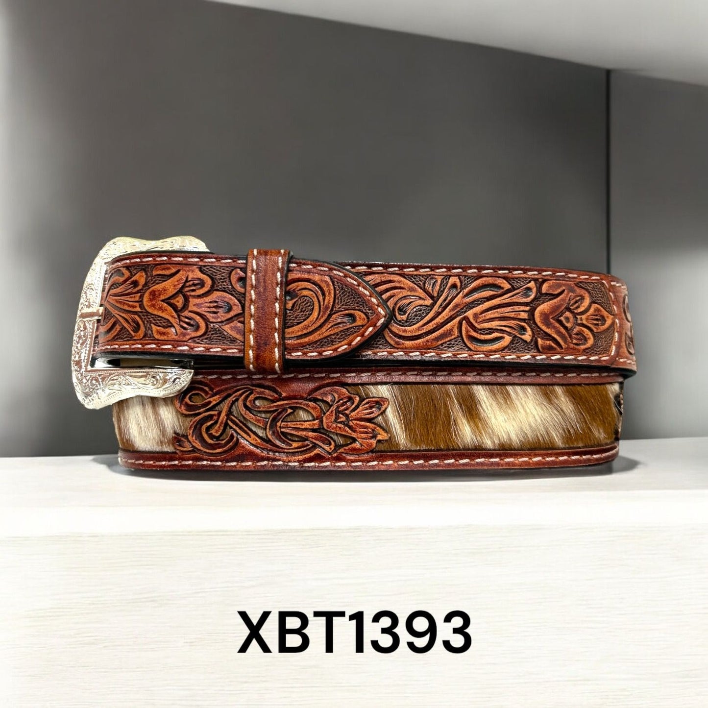 Filigree Cowhide Belt