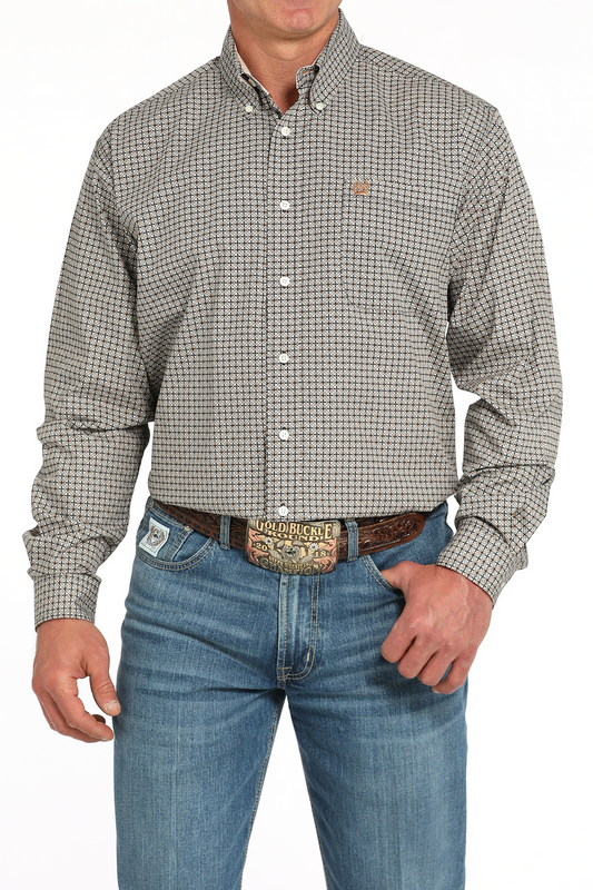 Brown Geo Print
