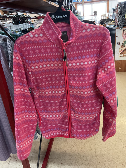 Pink fleece jacket