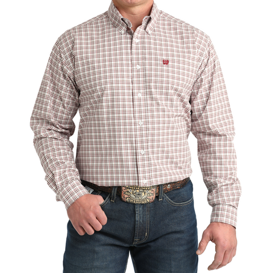 White Plaid Long Sleeve