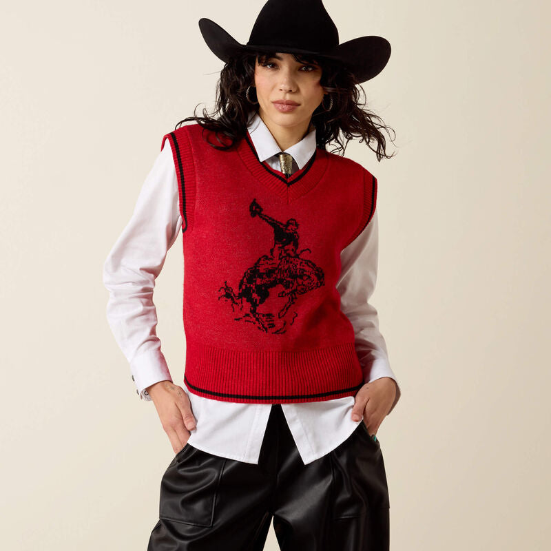 Taylor Sweater Vest - Red