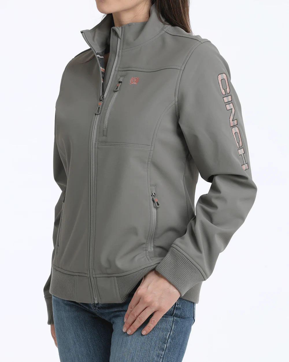 Grey Logo Zip