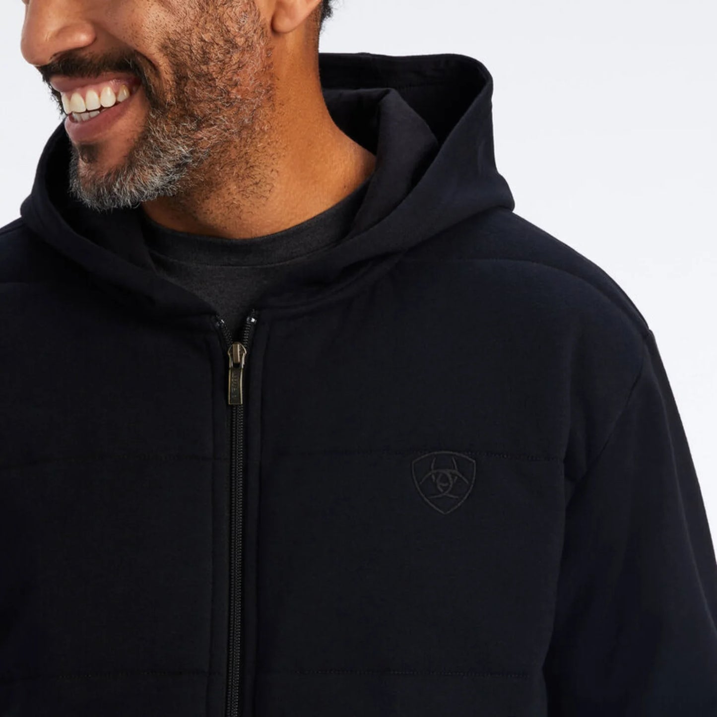 Men's Zephyr Hybrid Black Full Zip Jacket
