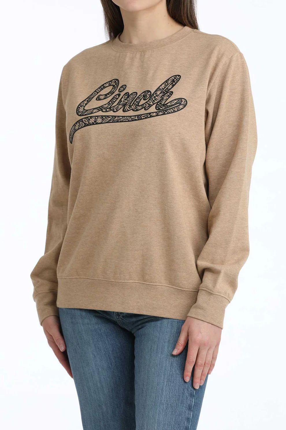 Brown Emboss Sweatshirt