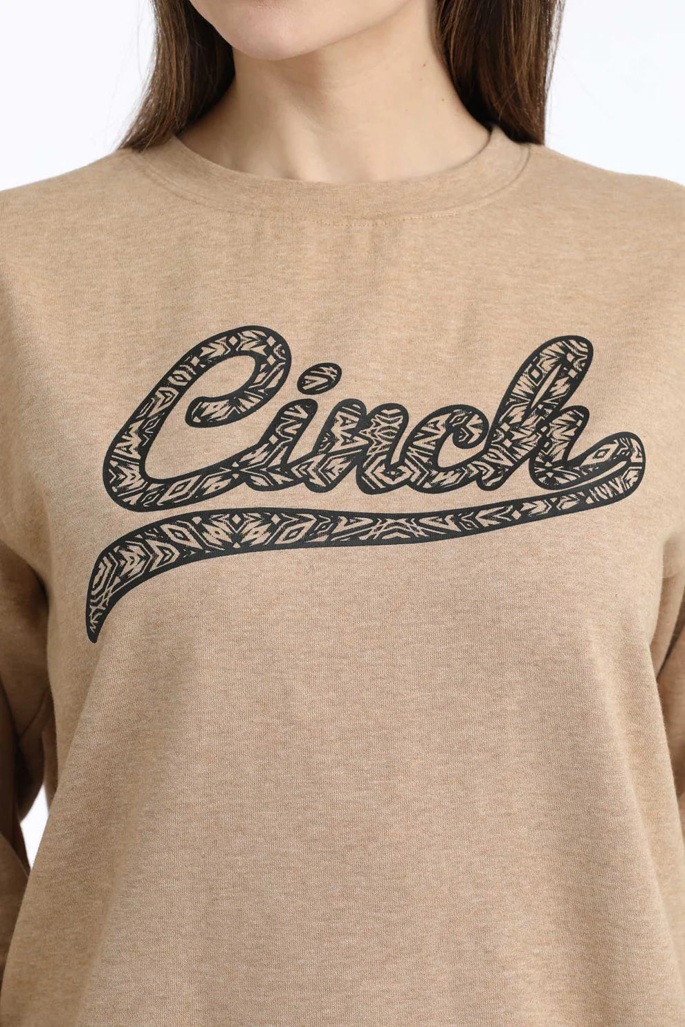 Brown Emboss Sweatshirt