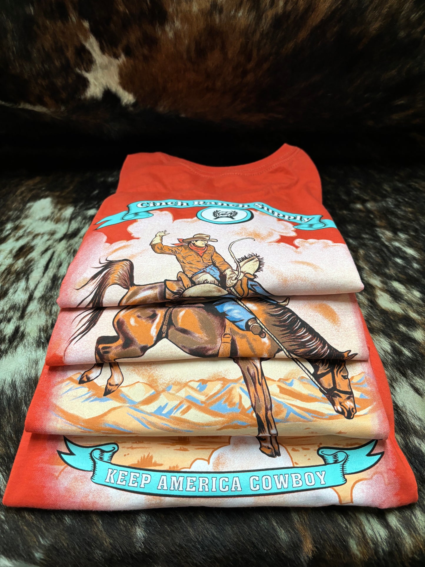 Orange Bronc Tee