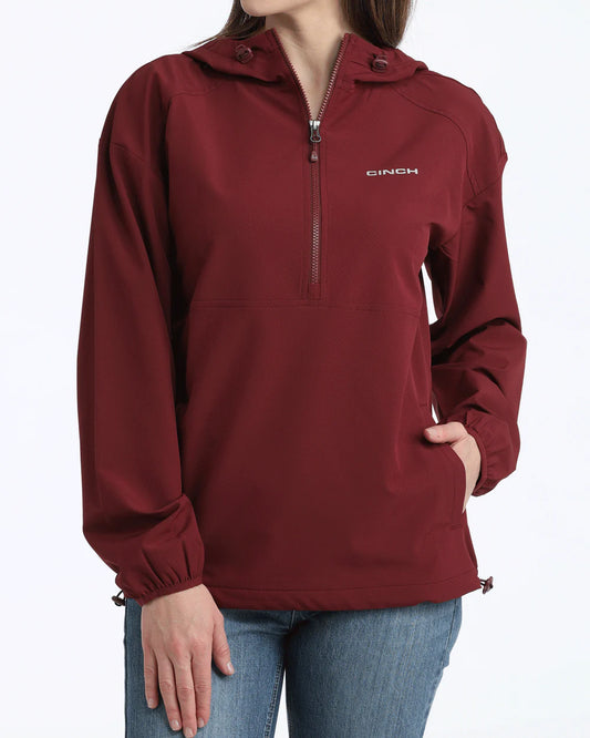 Women's 1/2 Zip Pullover Burgundy
