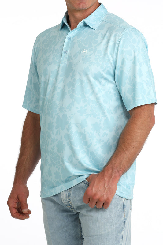 Leaf Light Blue Polo