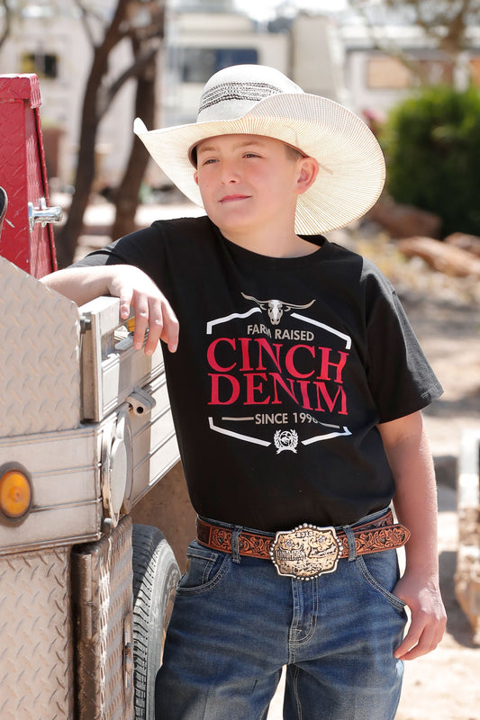 Cinch Logo Black TEE