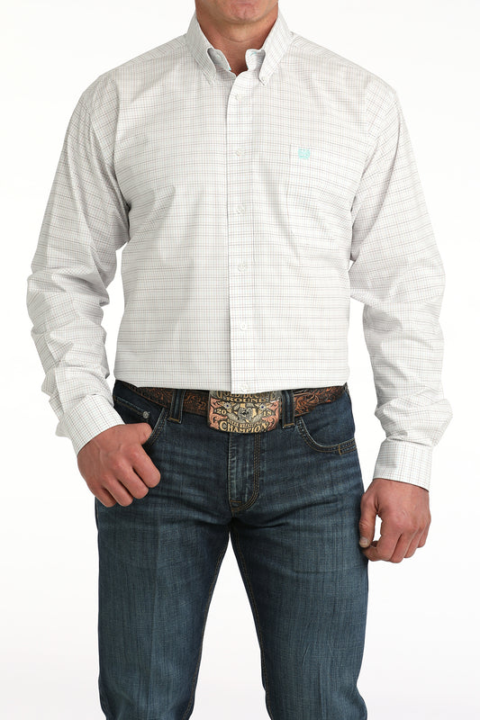 Spring White Plaid