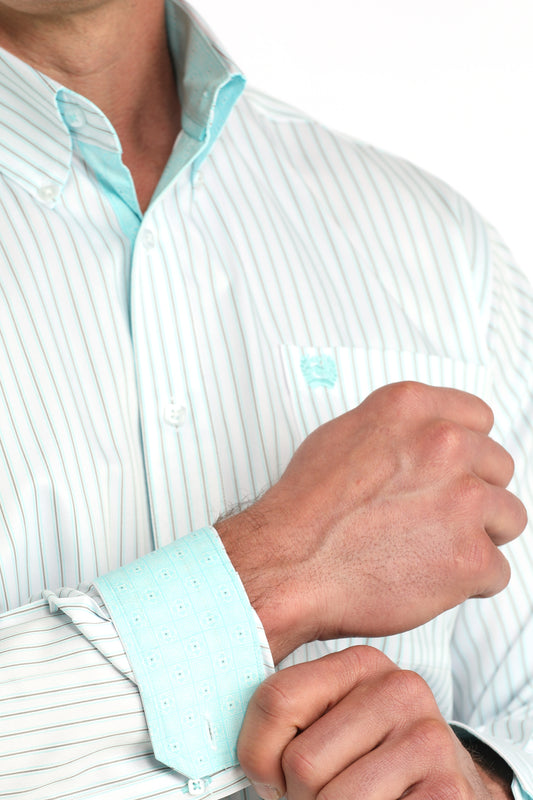 Pin Teal Stripe