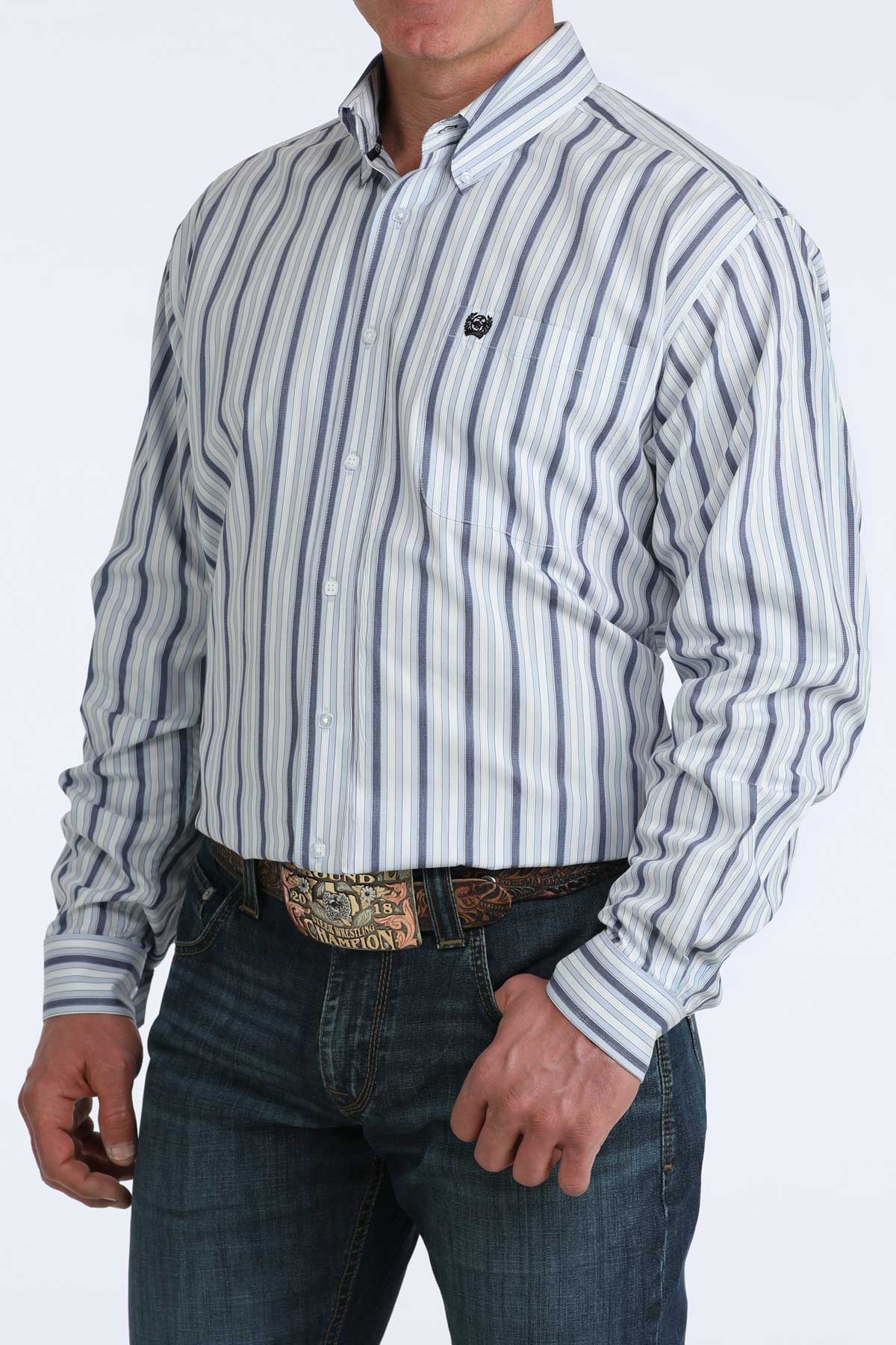 Heath Blue Stripe