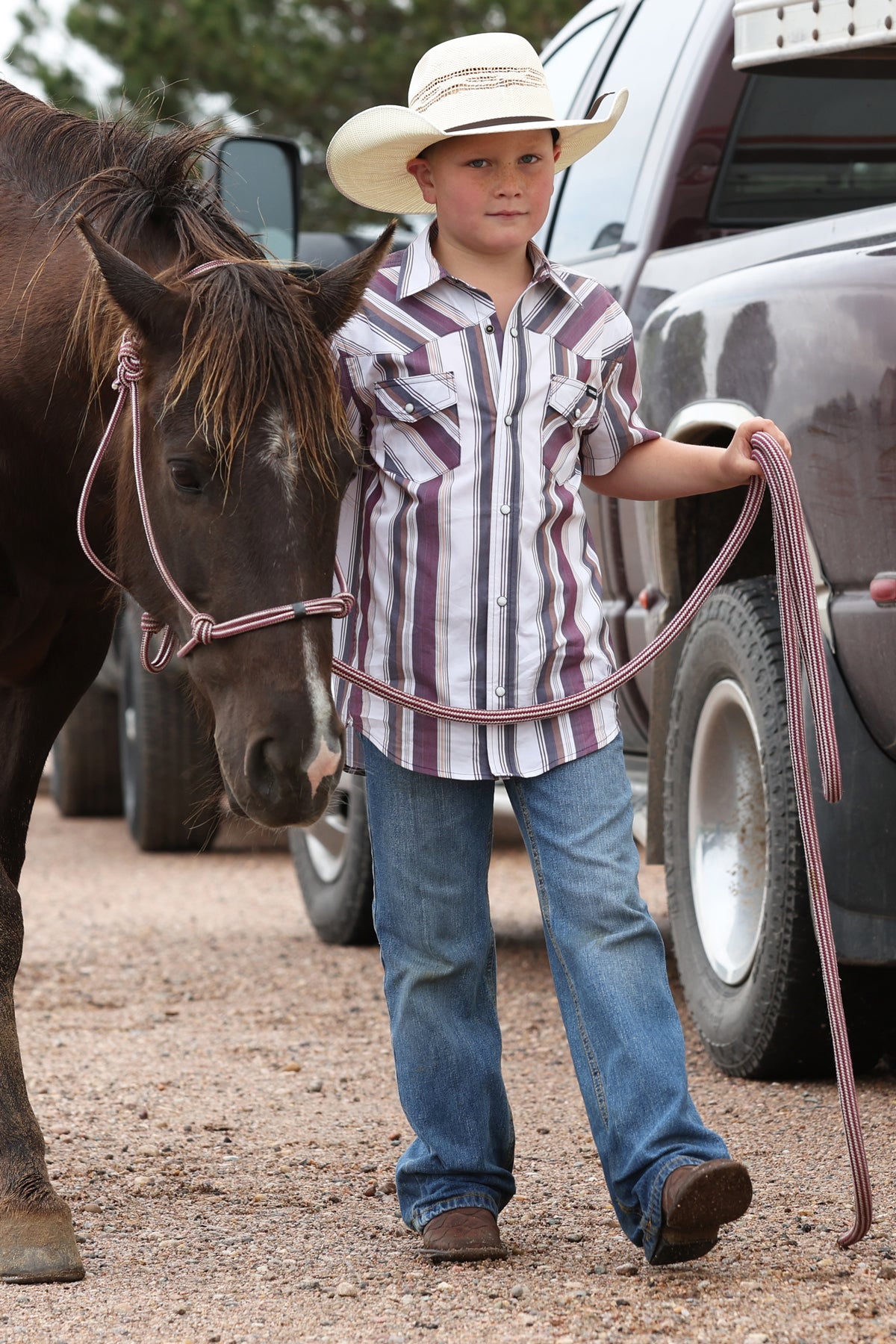 Boys Western Snap