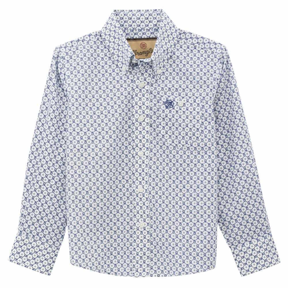 Boys Classic Long Sleeve Navy/White