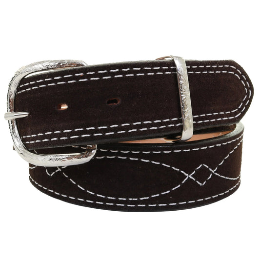 B1195 - Brown Suede Belt