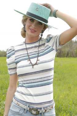 White Stripe Blouse