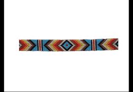 beaded hatband multi