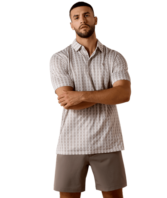 Taupe Southwest Polo