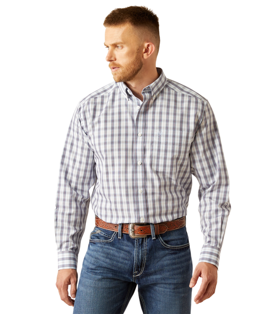 Wrinkle Free Dalton Dk Blue