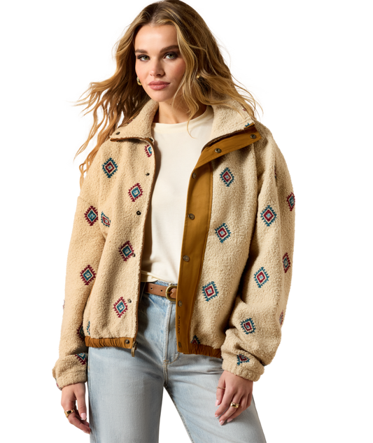 Sherpa Motif Jacket