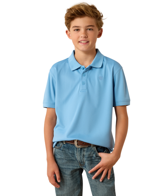 Boys Tek Polo Blue