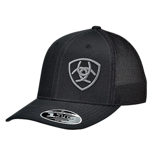 Ariat Men's Black Logo Offset Logo Cap