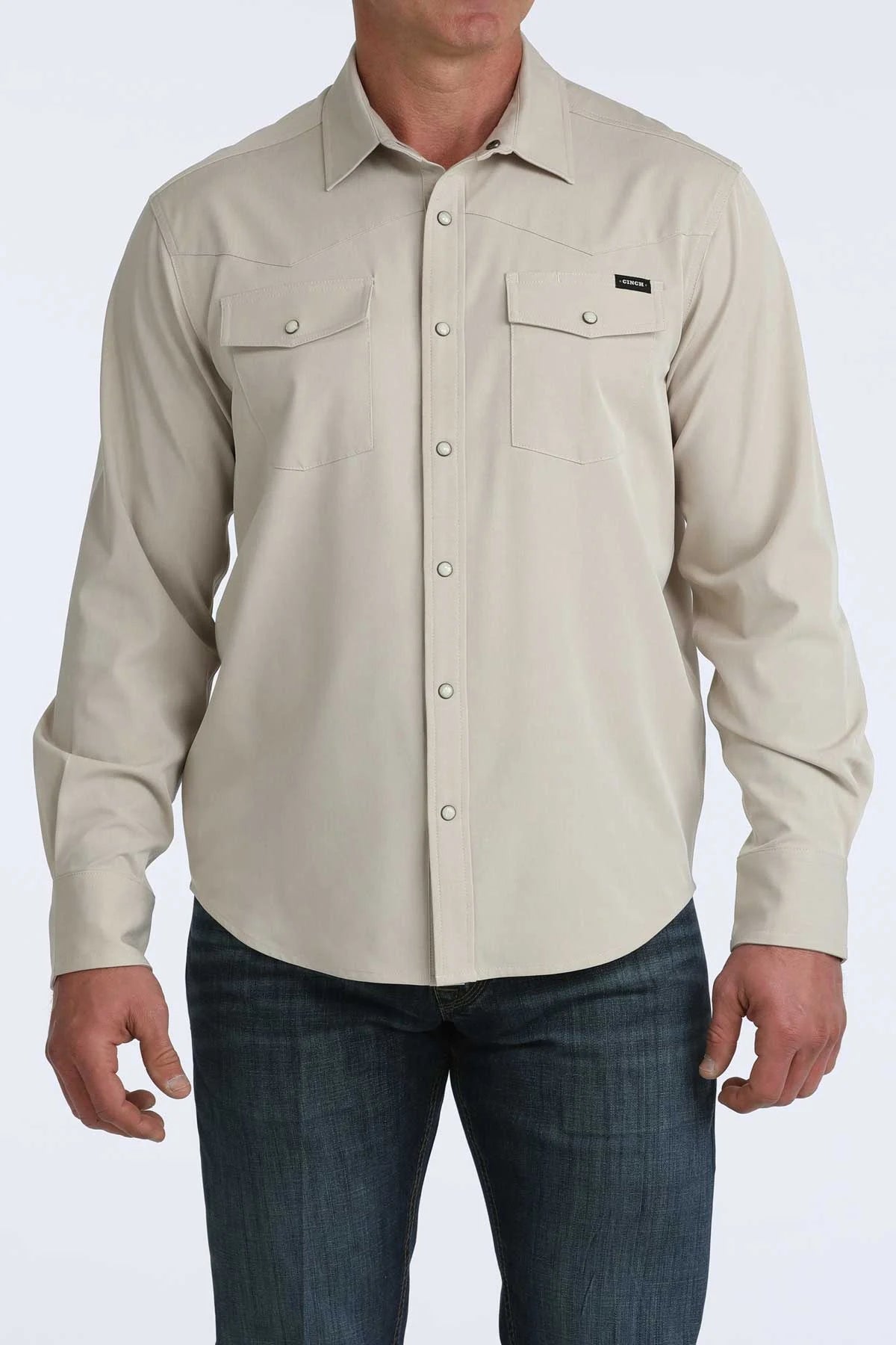 Khaki camp shirt