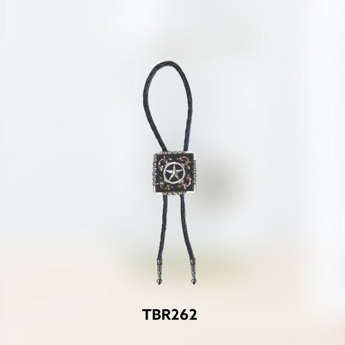 WFA inc Bolo, star, w/ Leather Cord Tie