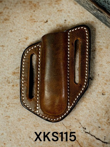 Twisted X Knife Sheath, plain leather